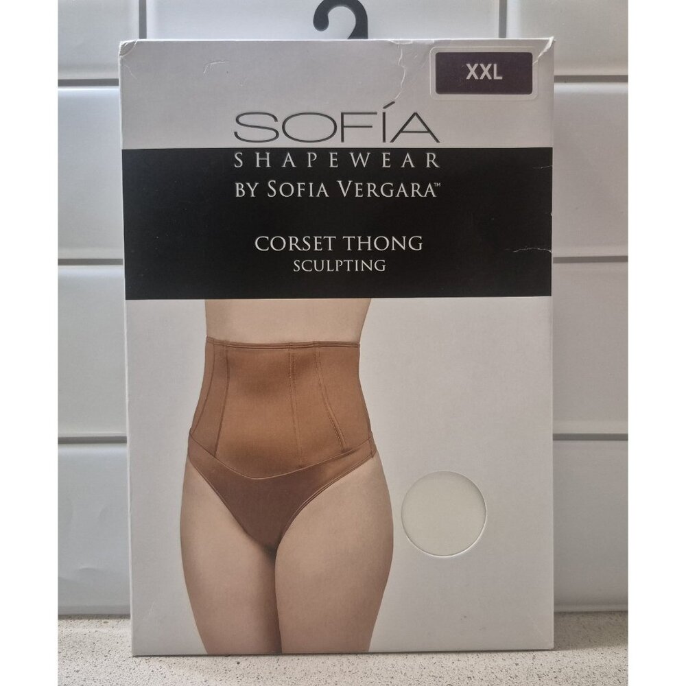SOFIA Shapewear by Sofia Vergara XXL Corset Thong Sculpting • Bronze